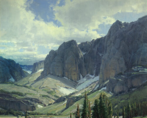 Scott Christensen (1962- ) Deep Lake, Wind River Range Oil On Canvas 60 1/4 X 60 1/4