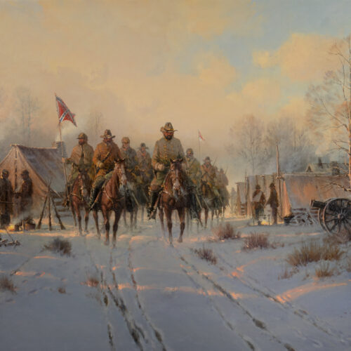 G. Harvey (1933-2017) (Stonewall) Jackson's Winter Campaign Oil On Canvas