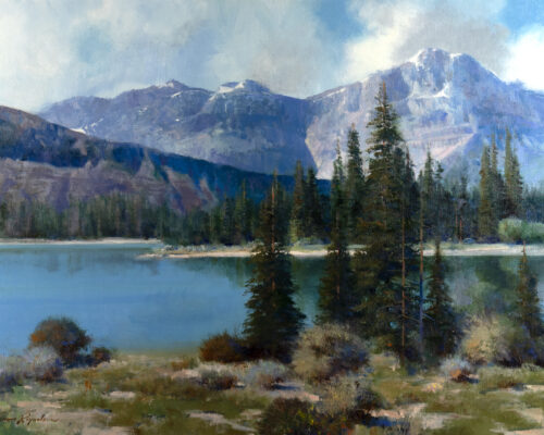 James Reynolds (1926-2010) On The Way To Jasper Oil On Canvas 30 X 40