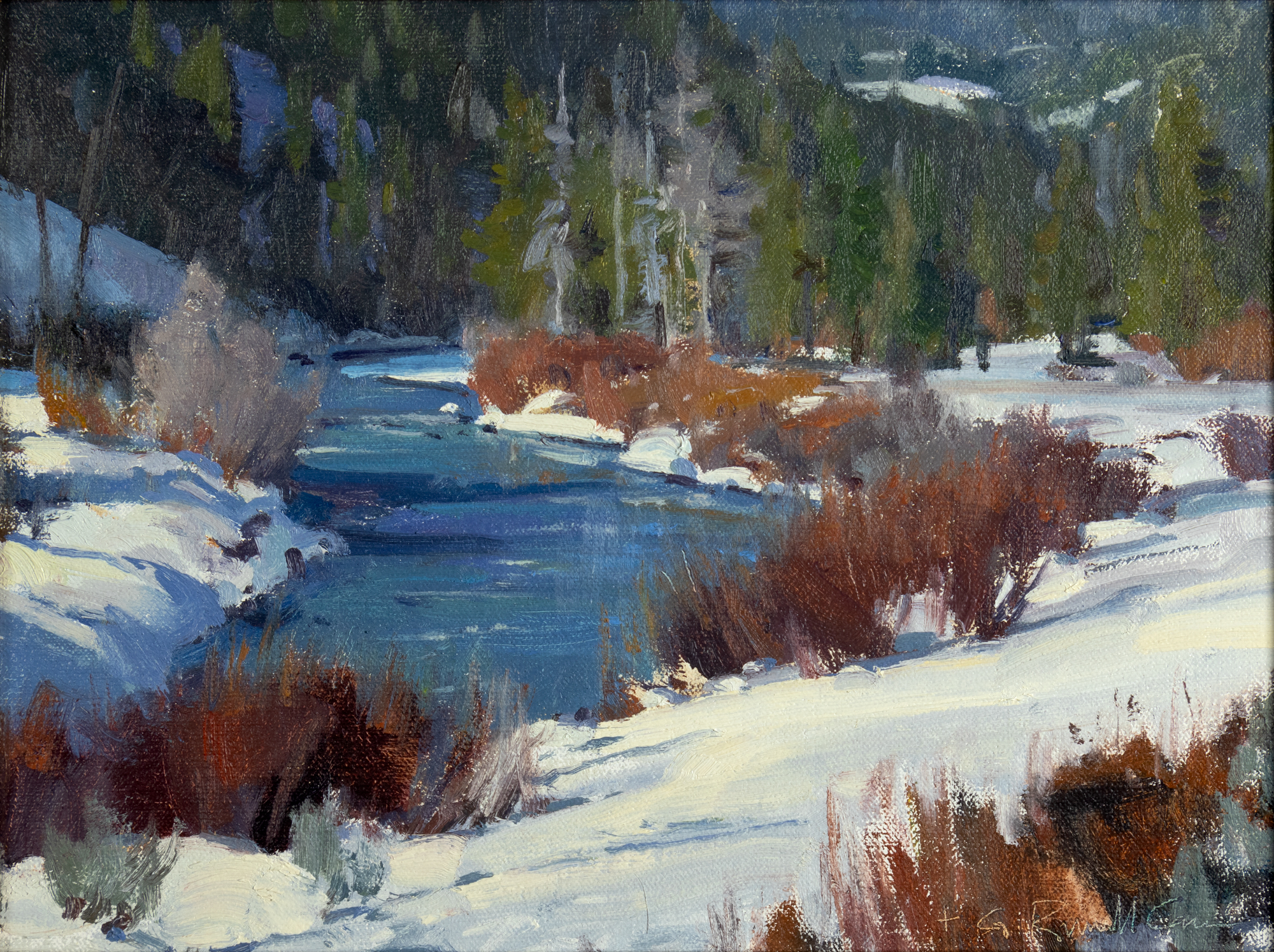 G. Russell Case (1966- ) East Fork, 2017 oil on panel 9 x 12