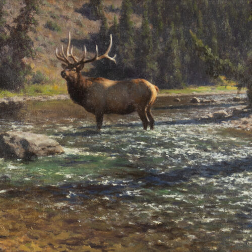 Tucker Smith Crossing The Hoback, 2010 Oil On Canvas 12 X 16